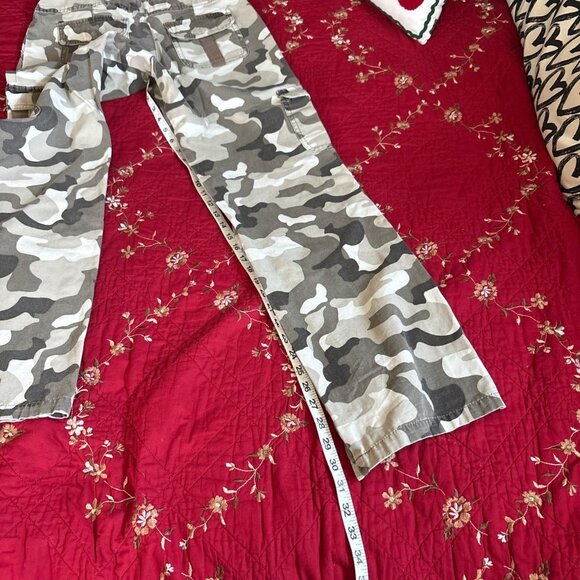 vintage camouflage camo cargo pants with tie waist - Picture 7 of 7